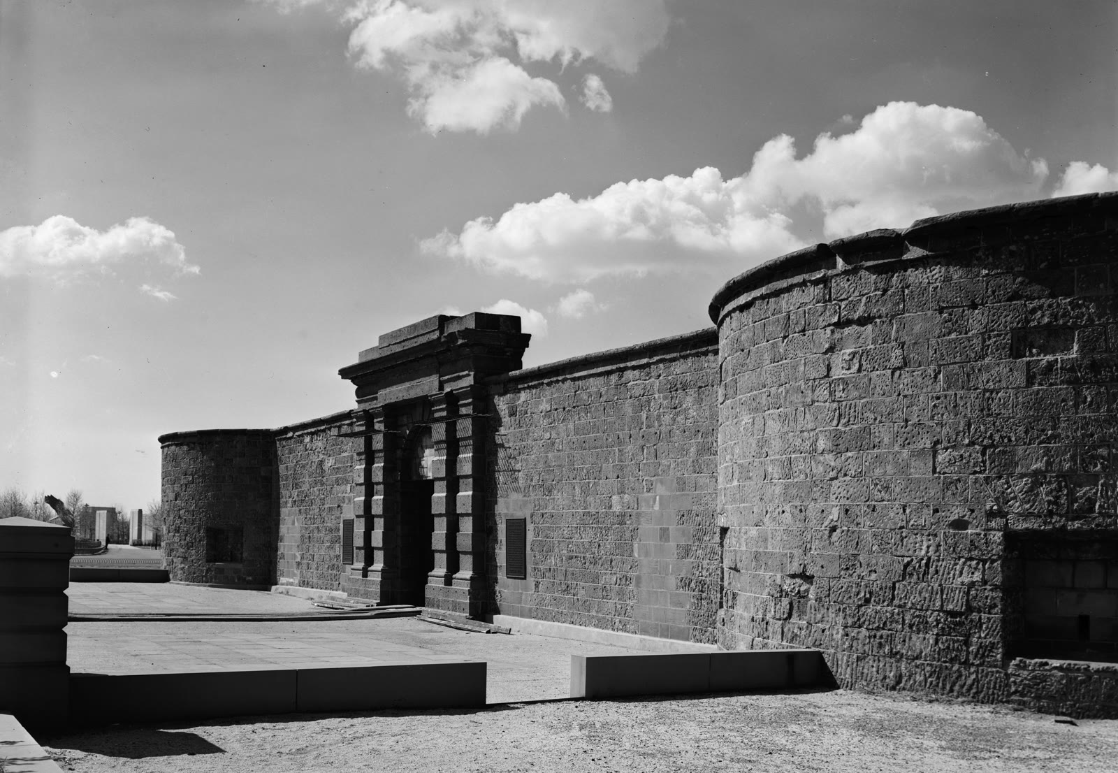 Castle Clinton, the circular sandstone fort in Battery Park