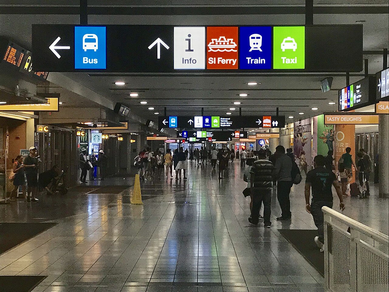 Interior of the St. George Ferry Terminal on Staten Island